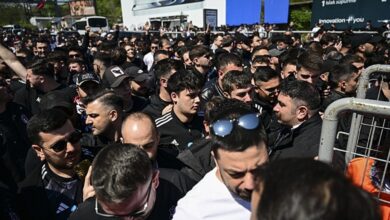 besiktasli taraftarlar ulker stadina hareket etti jv4laF84