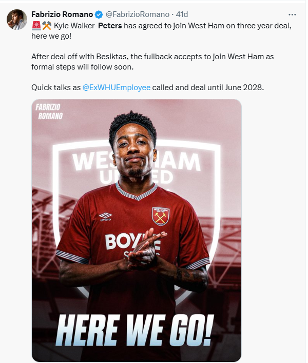 Kyle Walker-Peters'ın yeni takımı belli oldu! Beşiktaş transferinden vazgeçmişti 2 kyle walker petersin yeni takimi belli oldu besiktas transferinden vazgecmisti 0 G4MaPQgs