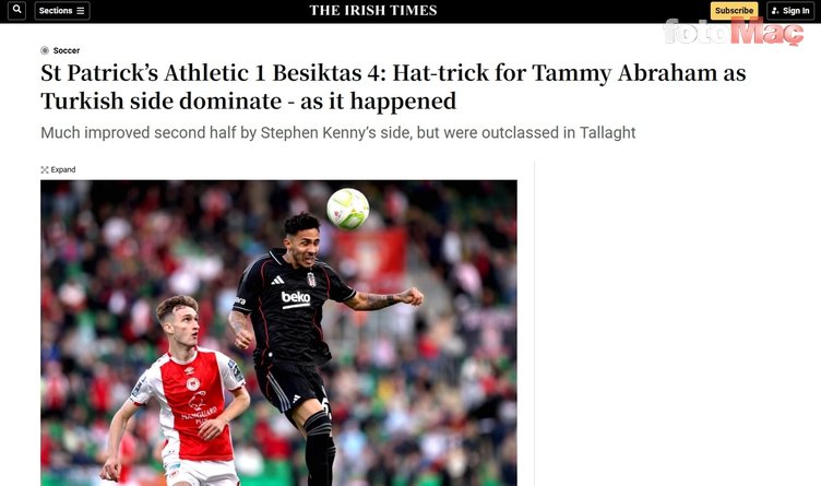 irlanda basinindan flas besiktas yorumu sinir bozucu bir motivasyona sahipti 0 1f45Xbc5