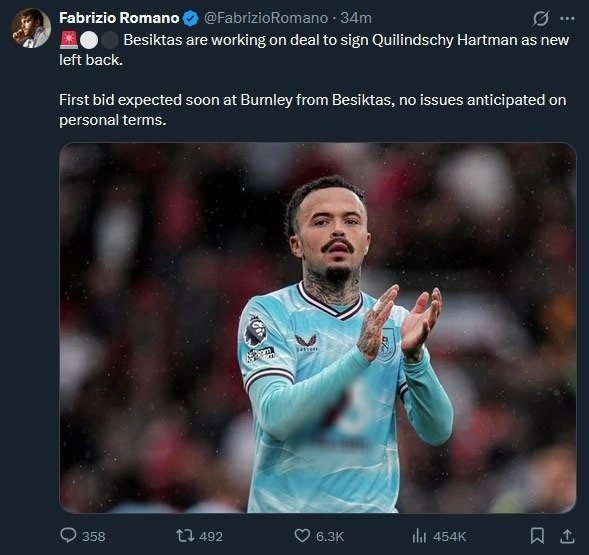 Beşiktaş'tan Quilindschy Hartman'a kanca! Transferi böyle duyuruldu 2 besiktastan quilindschy hartmana kanca transferi boyle duyuruldu 0 36sOAZ1E